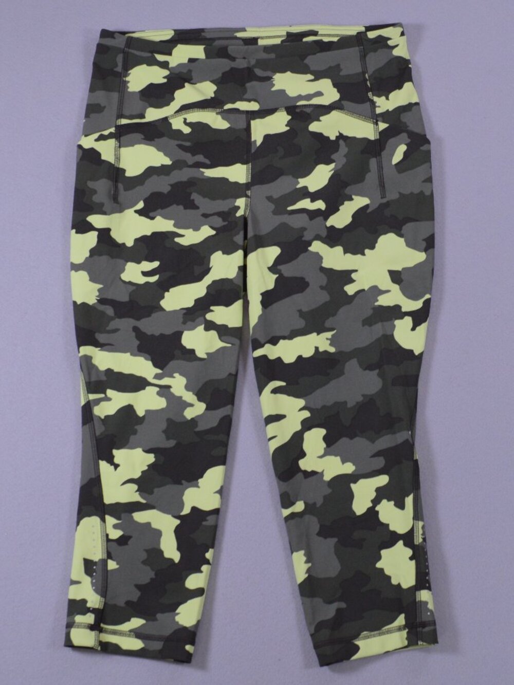 Lululemon Swift Speed High Rise Crop 21 Camo Leggings Size 10 Luxtreme - Picture 1 of 15